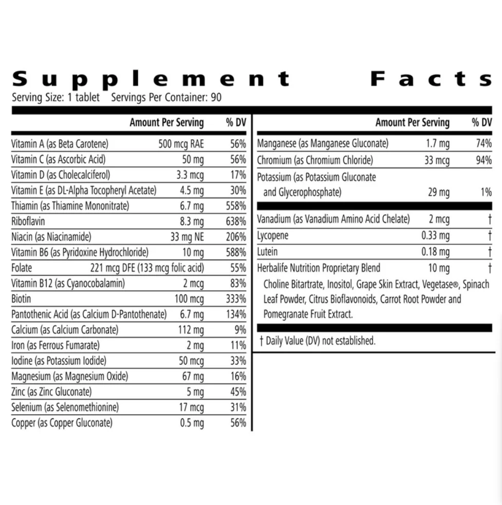 Formula 2 Multivitamin Complex – 21 Key Micronutrients for Daily Health (90 Tablets) - Image 3